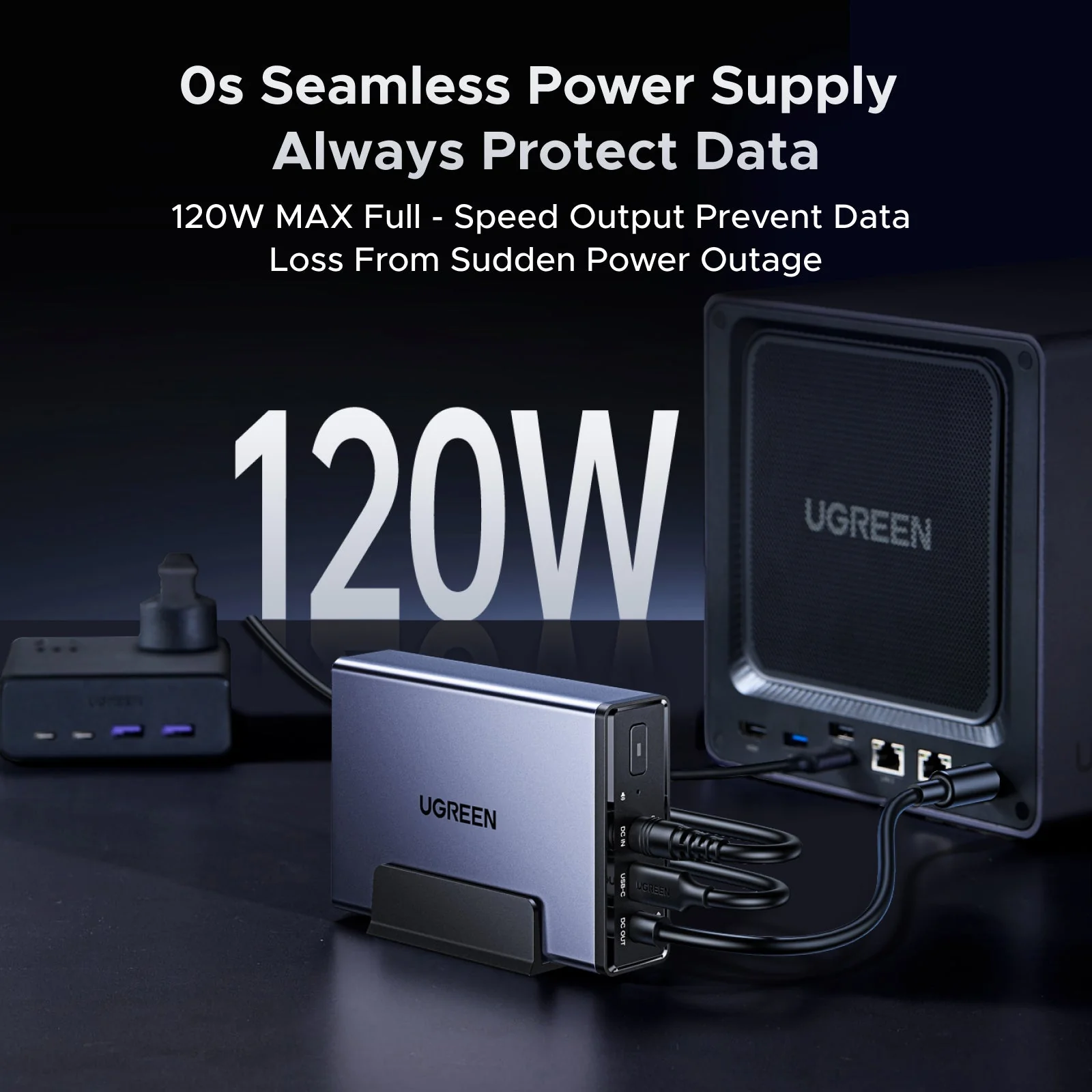 UGREEN NAS 120W DC Uninterruptible Power Supply - Image 6