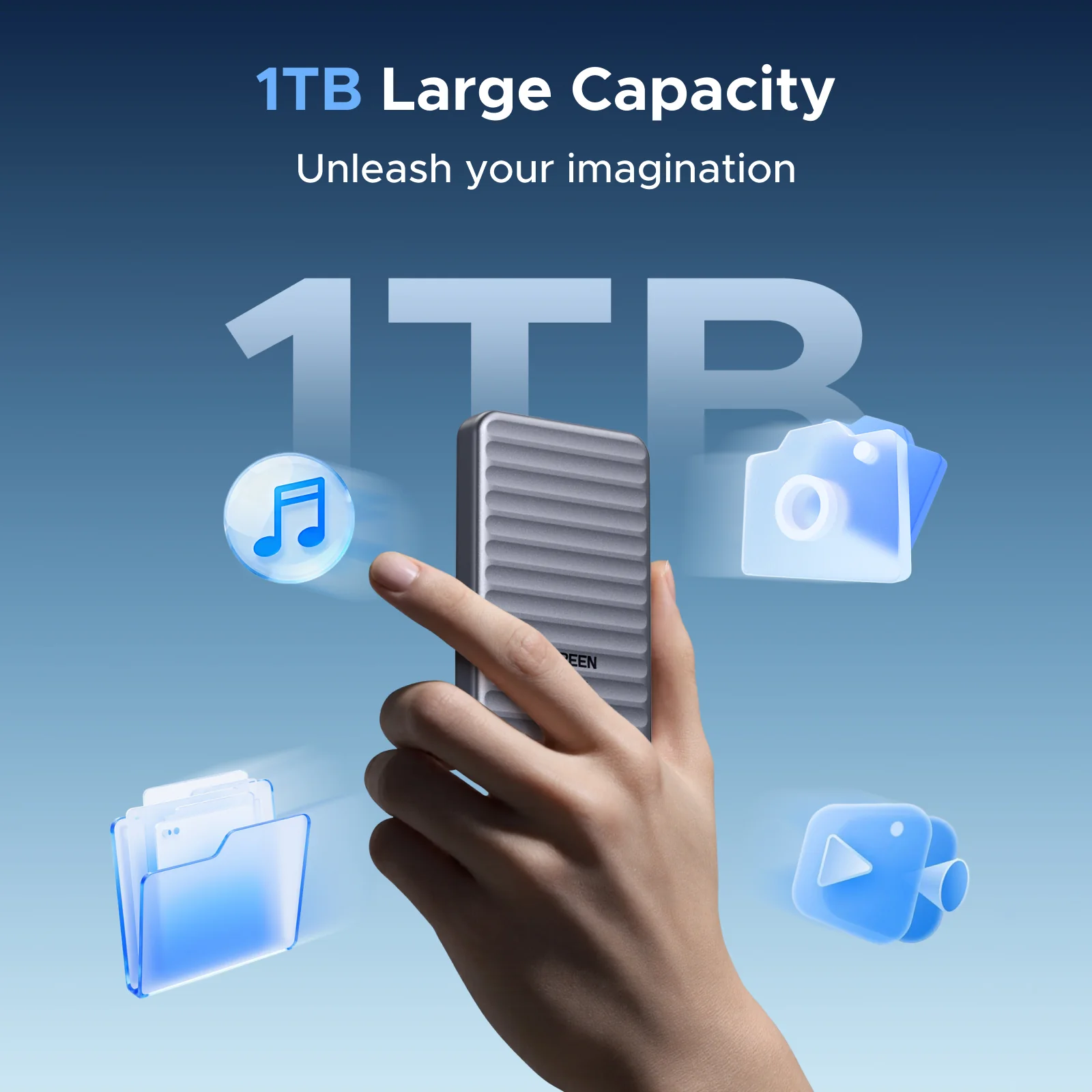 UGREEN NeoDrive Go D710 40Gbps Portable SSD (1TB) - Image 4