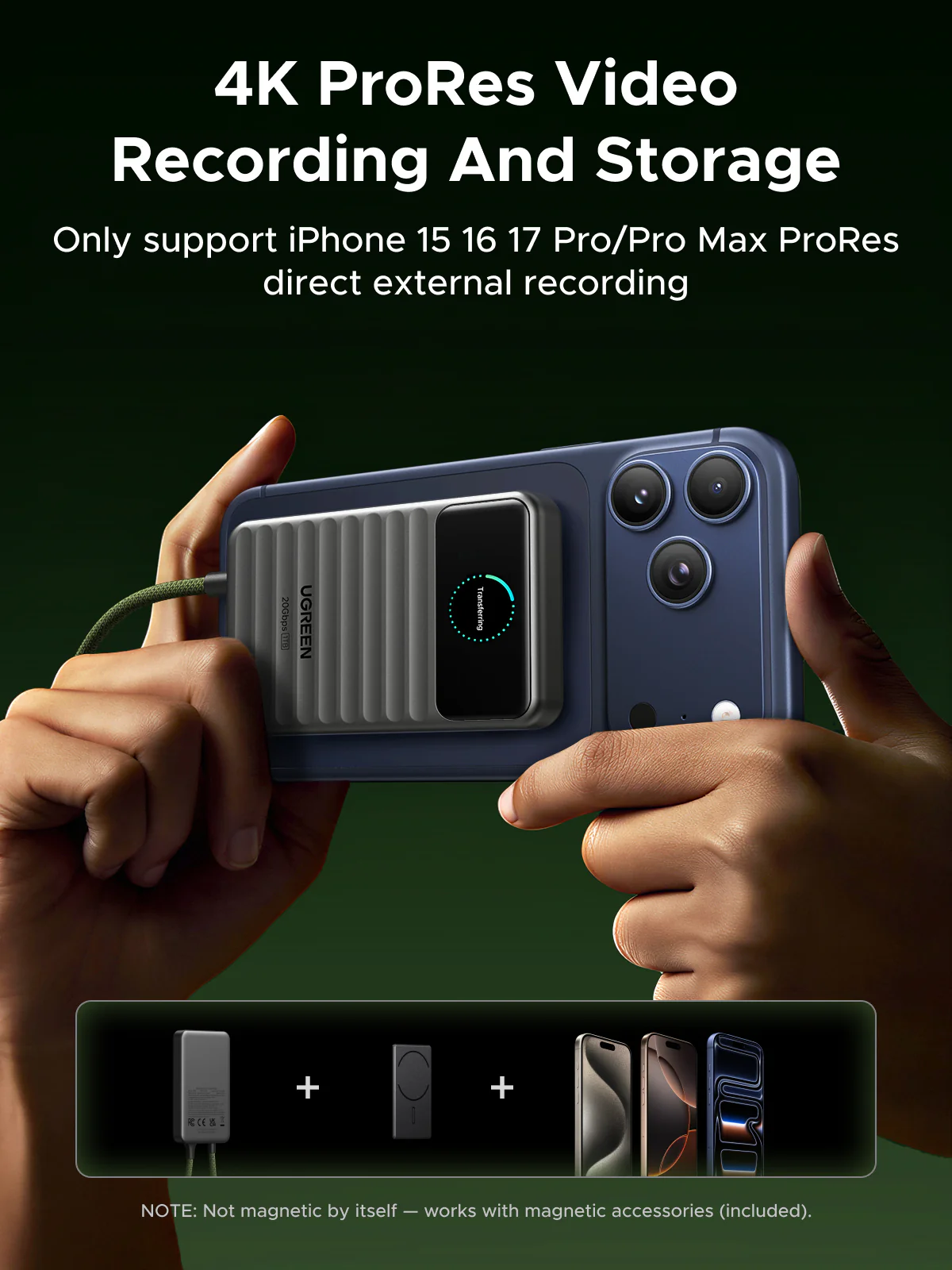 UGREEN NeoDrive Go D709 20Gbps Portable SSD (1TB) - Image 7